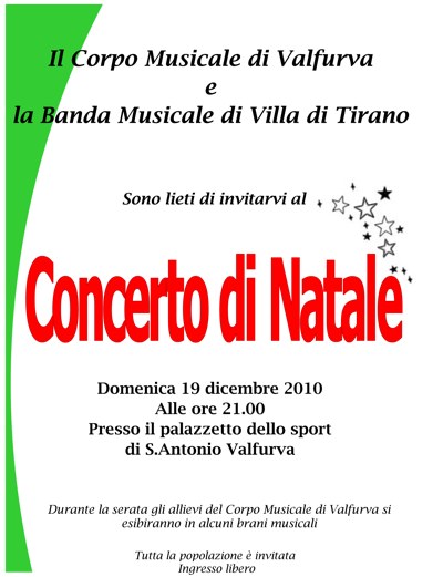 CONCERTO DI NATALE A VALFURVA